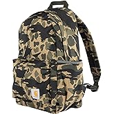 Carhartt 21L Classic Laptop Backpack, Water-Resistant Pack W/ 15" Laptop Sleeve and Organizational Compartments, PFAS Free, Blind Duck Camo