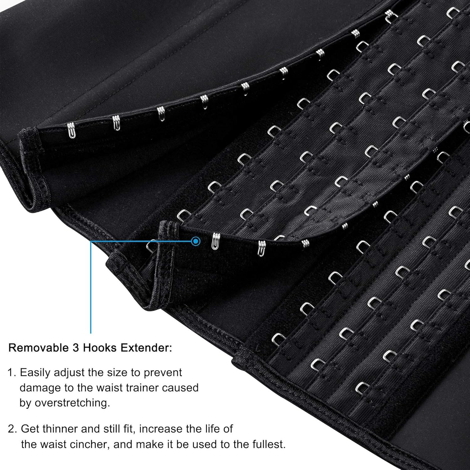 Waist Trainer for Women Corset Cincher Body Shaper Girdle Trimmer with Steel Bones Extender at  Women’s Clothing store