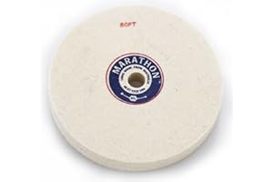 MARATHON 100% WOOL FROM AUSTRALIA BEST FELT USA BFC Marathon 6" x 3/4" Felt Polishing Wheel 5/8" Arbor Hole (Soft)