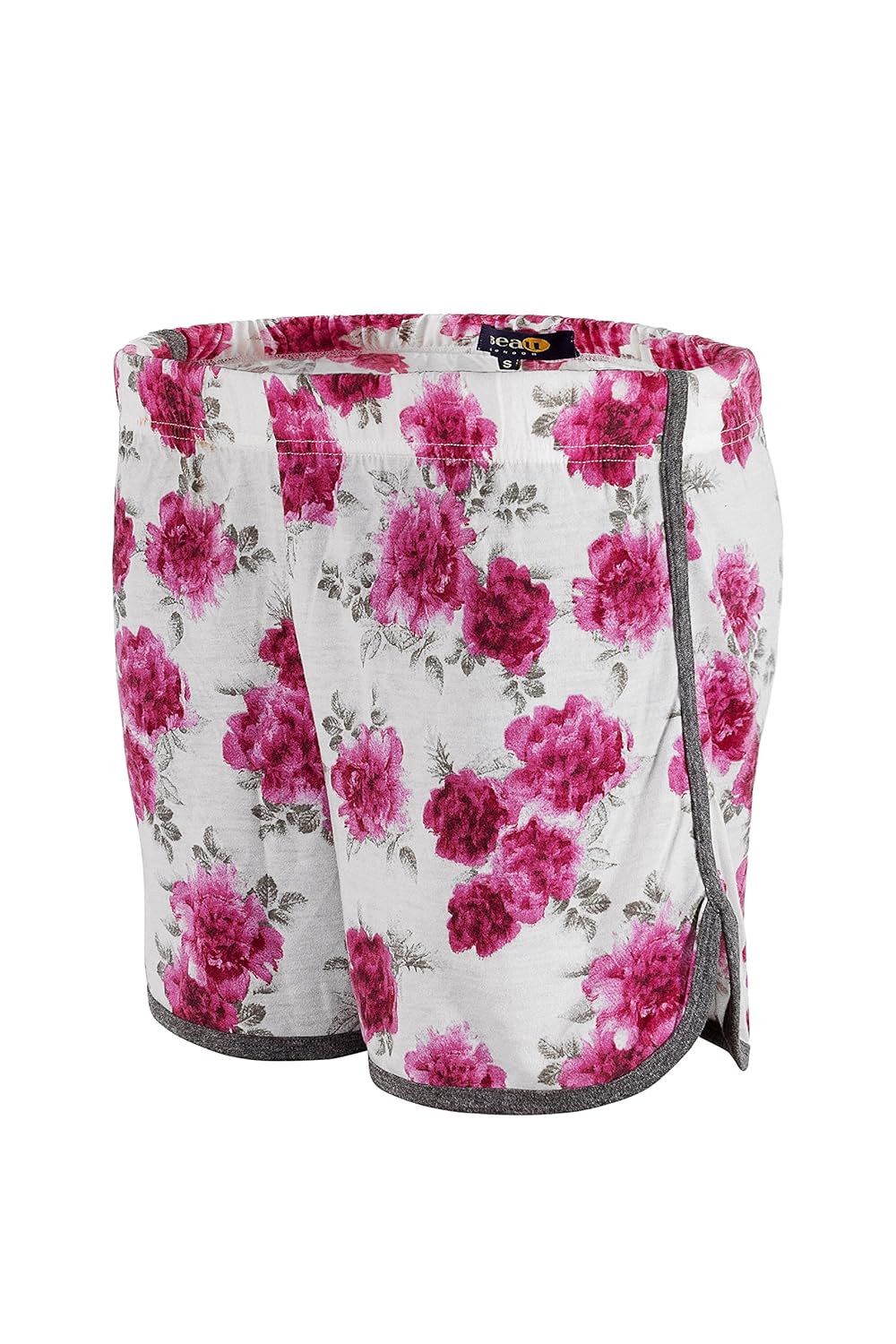 beau, women's shorts with piping made from organic cotton, rose pink