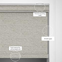 Boolegon Light Filtering Roller Shades for