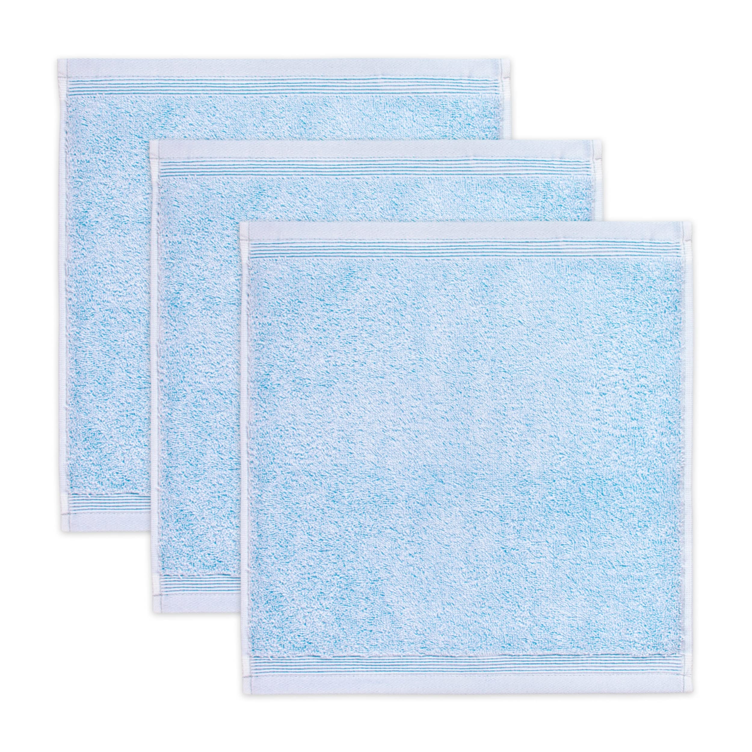 Möve 3er set Superwuschel soap cloth 30 x 30 cm made of 100% cotton, aquamarine
