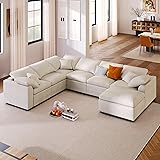 129" Large Modular Sectional Sofa L Shaped Modern