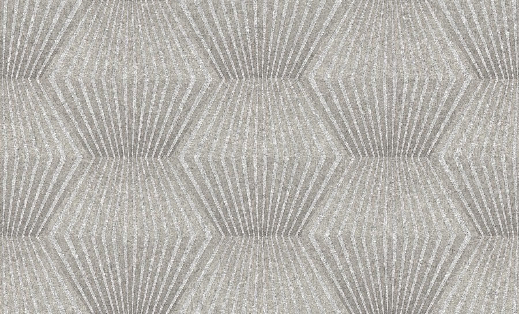 3D Wallpaper Titanium 3 Non-Woven Wallpaper 10.05 m x 0.53 m Grey Silver Made in Germany 382043 38327-3