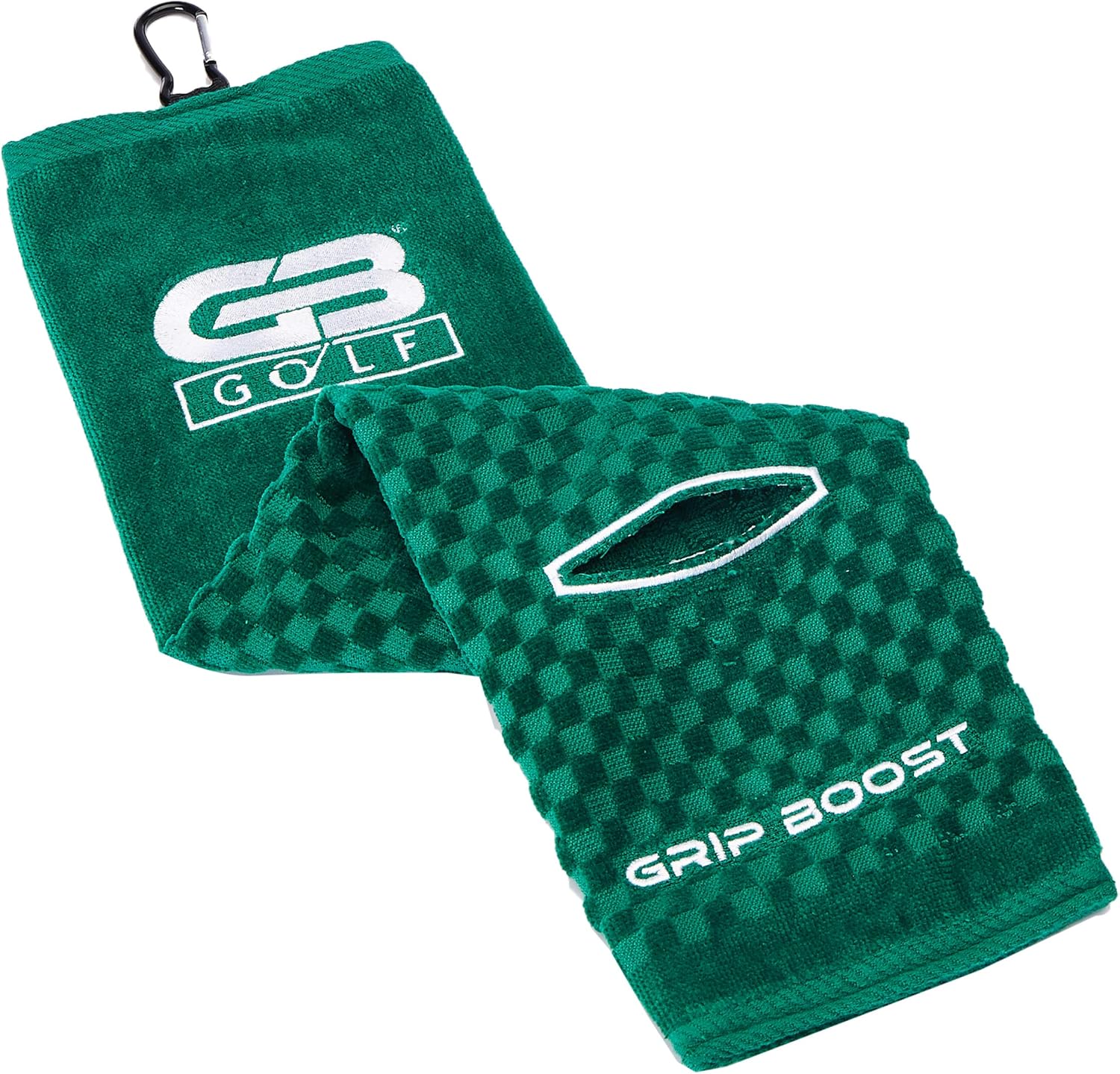 GB TriFold Golf Bag Towel w/Washing Pocket (Masters Green