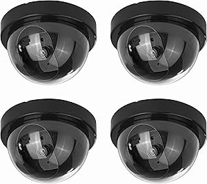 Fake Security Cameras (4 Pack) CCTV Dome Dummy Camera by Armo