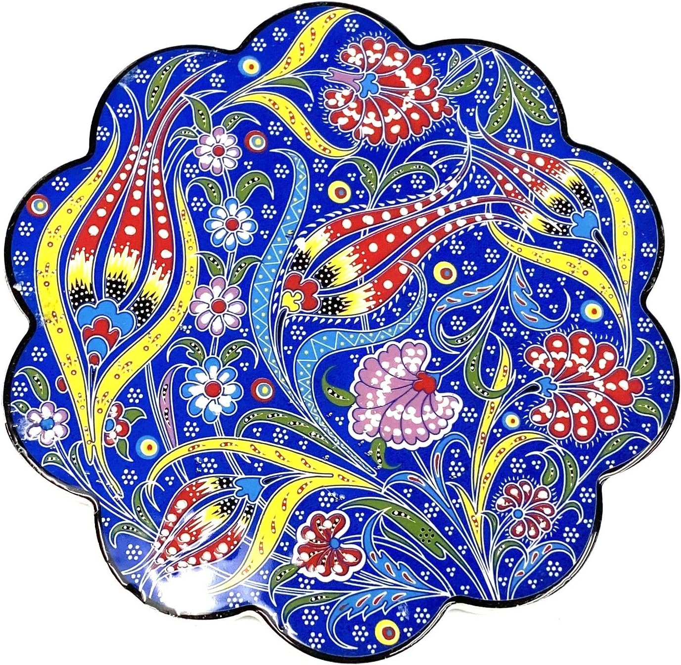 Nimet Classical Turkish Porcelain Trivet 18cm by Paykoc N50007 Blue