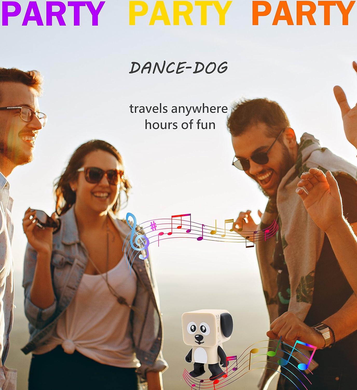 billboard dancing dog speaker