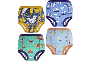 MOEMOE BABY Training Underwear Absorbent Cotton Potty Training Pants for Boys and Girls 2–9 Years