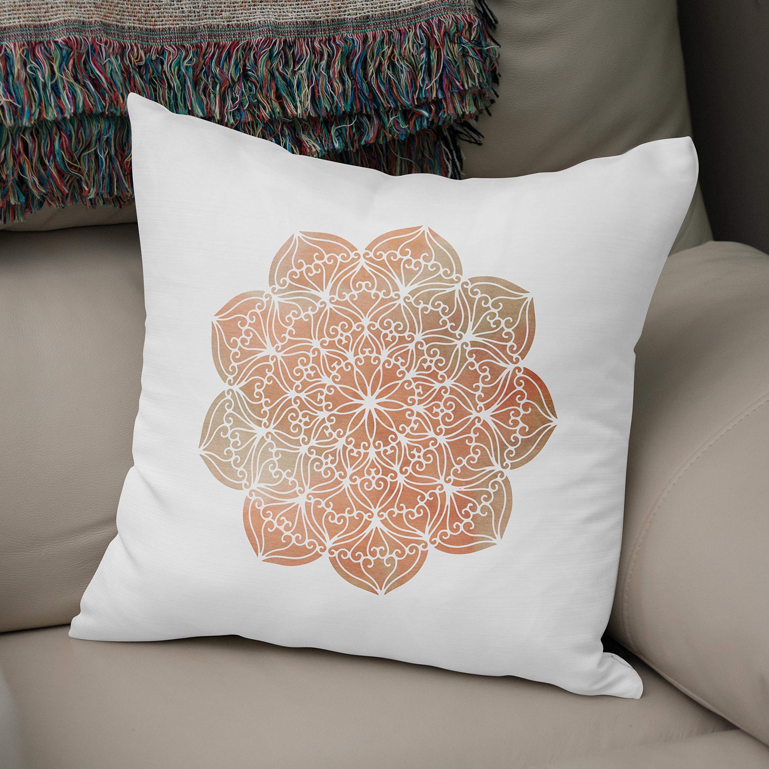 Bonamaison, Decorative Cushion Cover - 50% Cotton 50% Polyester - 43x43cm - Designed and Manufactured in Turkey