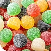 Gum Drops, Jelly Candy, Fruit &amp; Licorice Flavors, 2 Lb Pack | Giant Size Chewy Candy, Raspberry, Lime, Lemon, Orange, Licorice, Pineapple