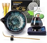 TEANAGOO 7-Piece Matcha Set Ceramic Bowl Whisk Chawan Chashaku Gift view 1