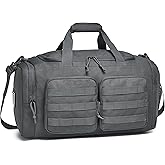 Wotony Tactical Duffle Bag for Men, Duffle Bag for Gym, Travel - Military Weekender Workout Molle Bag (Dark gray, 35L)