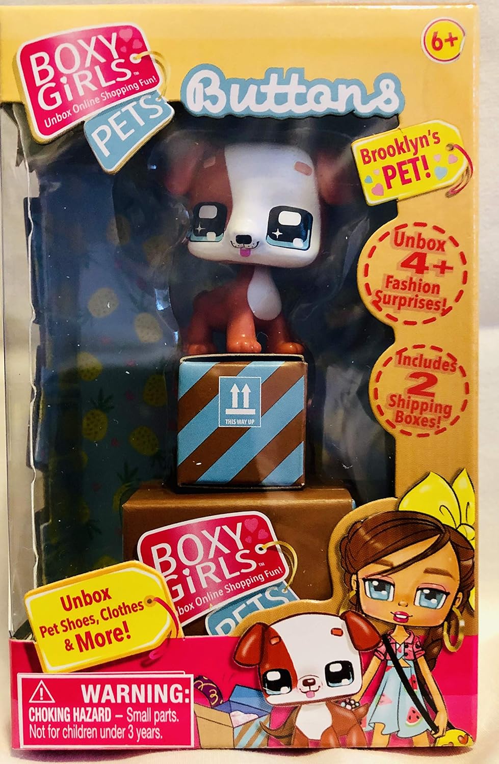 Boxy Girls Pets, Buttons The Dog 