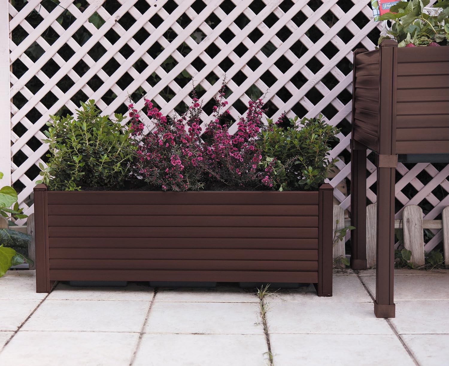 Jardinera GREENLAND 88x31,5x31,5 cm. Color:Chocolate: Amazon.es: Hogar