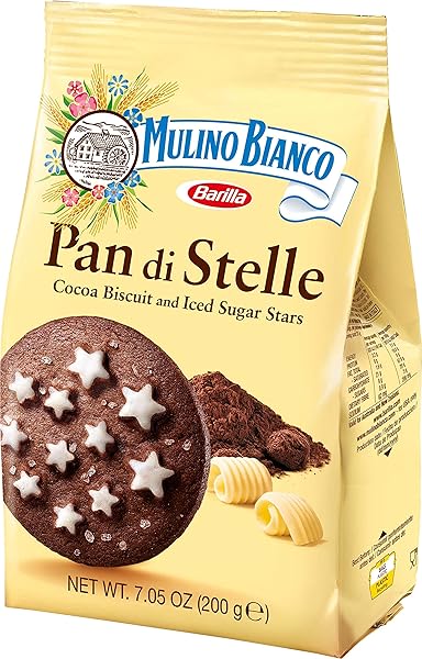 MULINO BIANCO CHOCOLATE STAR COOKIES PACK OF 1 (7.05 OUNCE) BAG