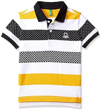 Boys Regular Fit Striped Polo