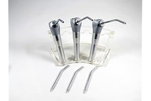SYR-01 3 Way Dental Syringe Triple w/ 2 Air - Water Nozzles + Case Kit 3/Pcs STAR5