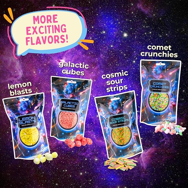 FREEZE DRIED ORIGINAL RAINBOW CRUNCH CANDY, ASSORTED FRUITY FLAVORS, SHARE SIZED, RESEALABLE BAG, 4.23 OUNCES
