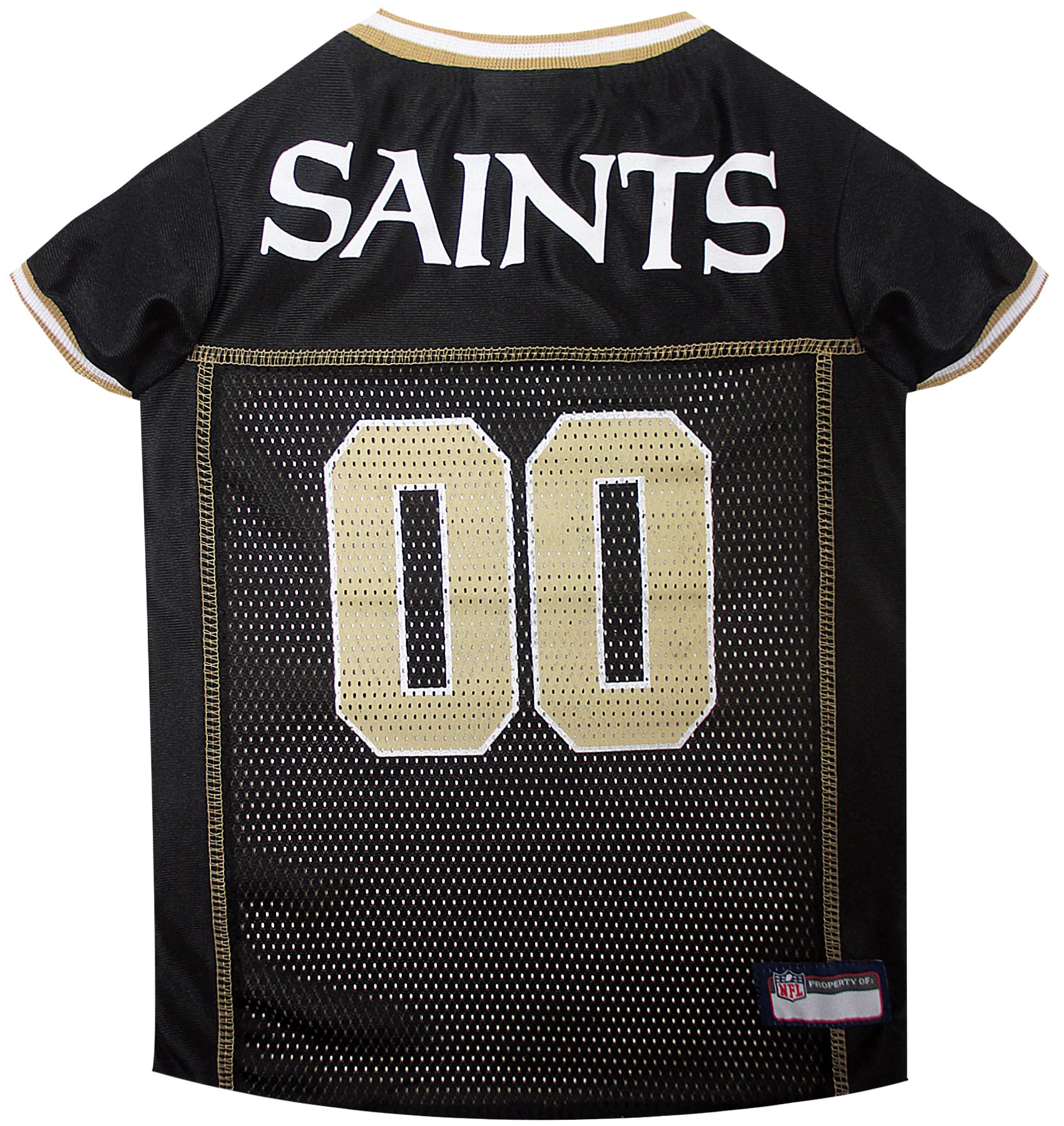 Mirage Pet Products NFL New Orleans Saints Jersey, Large