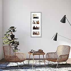 Vittanly 8x20 Collage Picture Frame, Displays 4Pcs