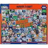 White Mountain 1000 Piece Jigsaw Puzzle Halloween Classics, Horror Stories | Large Pieces, Gift for Adults and Family, 24"x30" in, Collage