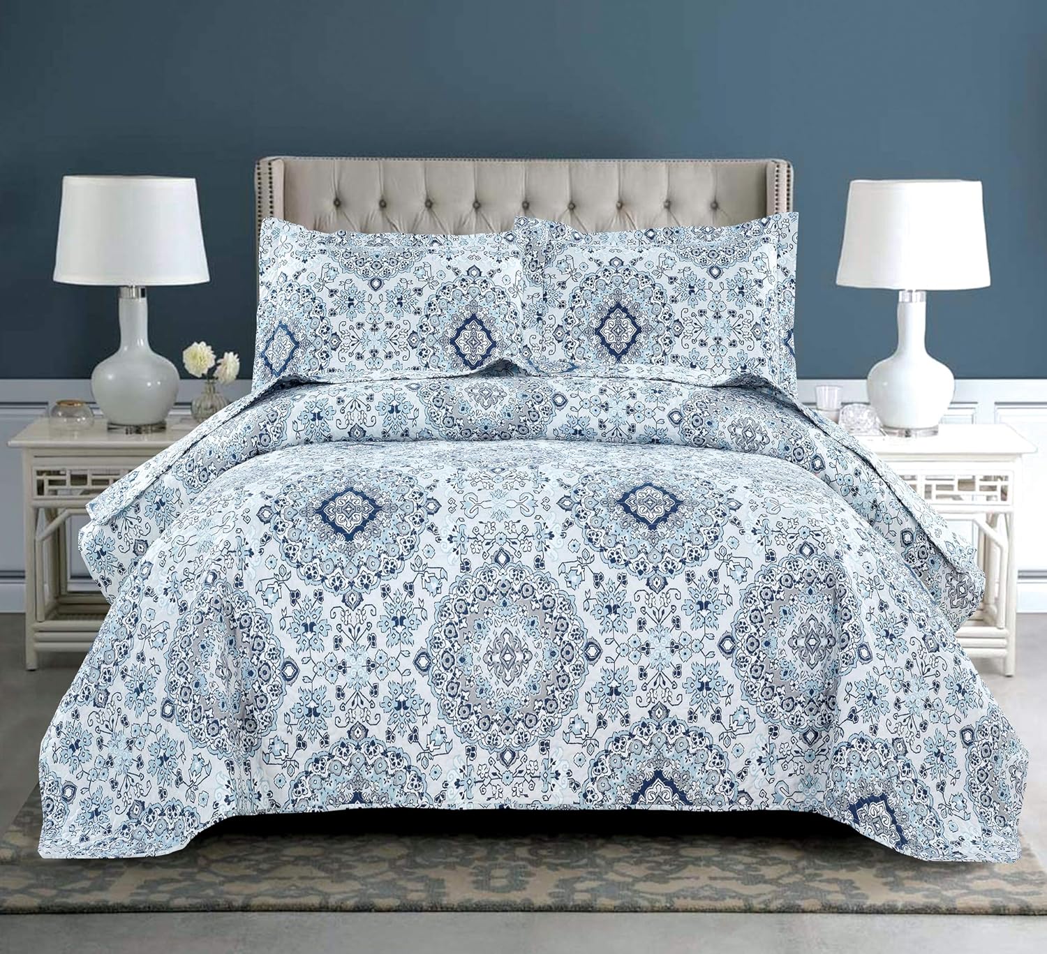 blue twin size comforter