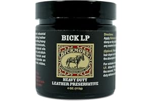 Bickmore Leather Conditioner, Scratch Repair Bick LP 4oz - Heavy Duty LP Leather Preservative | Leather Protector, Softener and Restorer Balm for Dry, Cracked, and Scratched Leather | Made in USA