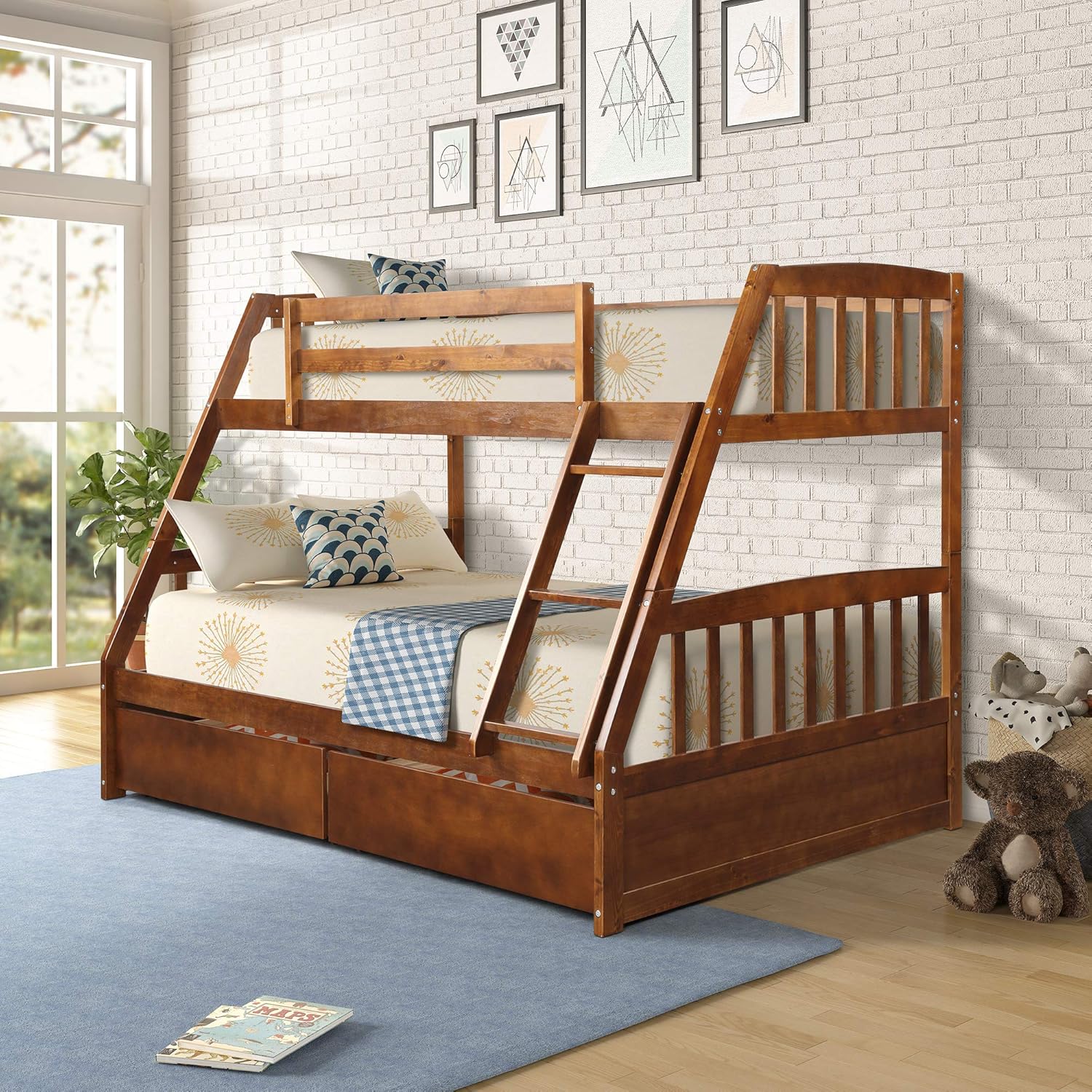 Twin Over Full Bunk Bed Solid Wood Bunk Bed With #twin #over #twin #bunk #beds Twin Over Full Bunk Bed Solid Wood Bunk Bed With
