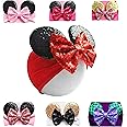 J&J Boutiques Mouse Ears Headband/Headwrap - Toddler, Baby, Kids - Party supplies - Red