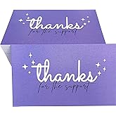RXBC2011 Thank you for the support Card Package Insert Thank you for your order Cards for Online business Pack of 100 Purple