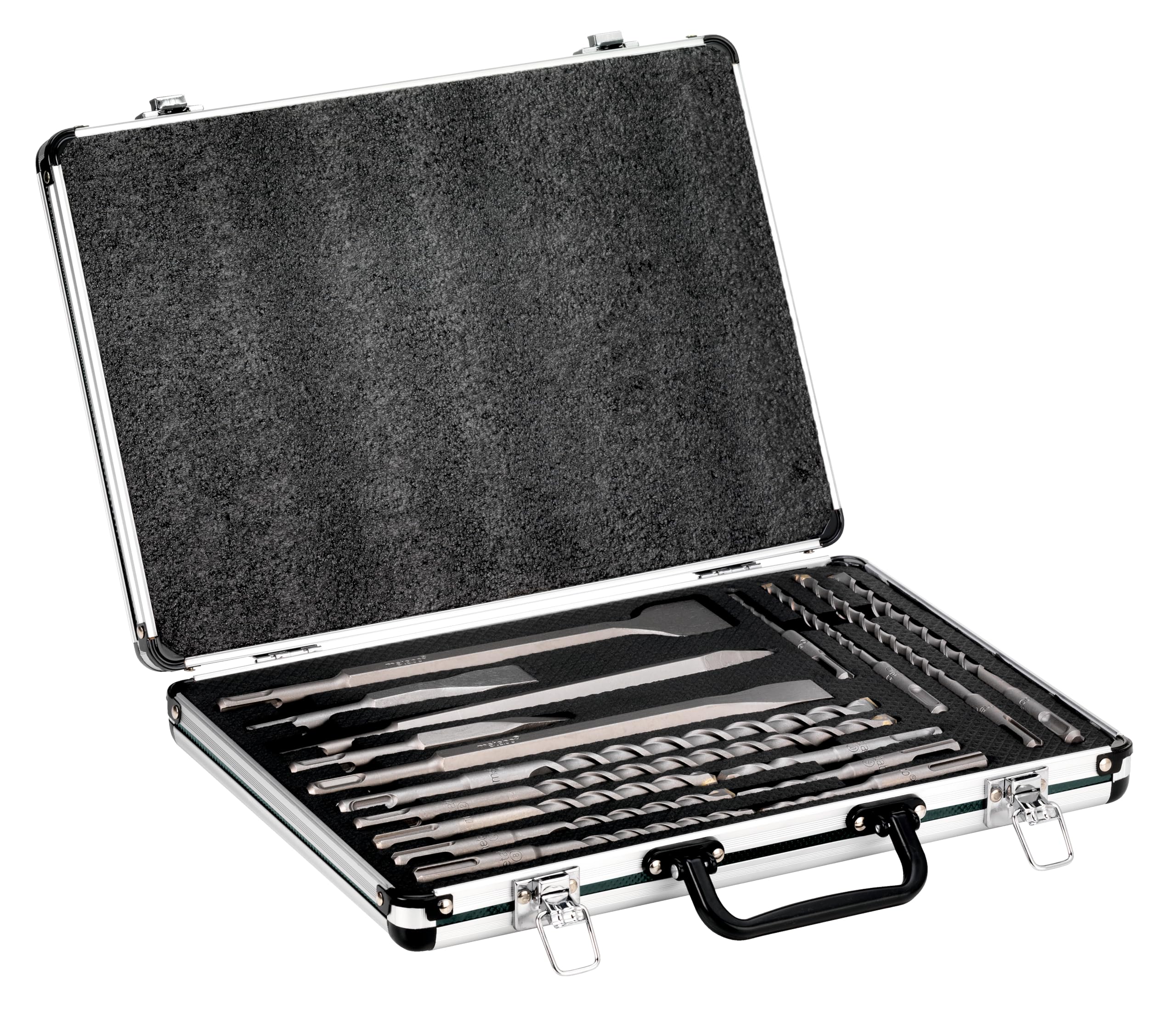 Metabo (628414000) SDS-plus drill bit/chisel set "SP", 17 pieces, in aluminium carry case