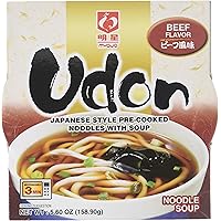 Myojo Bowl Flavored Udon Noodles, Beef, 5.6 Ounce (Pack of 6)