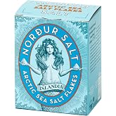 Nordur Salt Arctic Sea Salt Flakes Cardboard Plain 8.8 OZ, 1