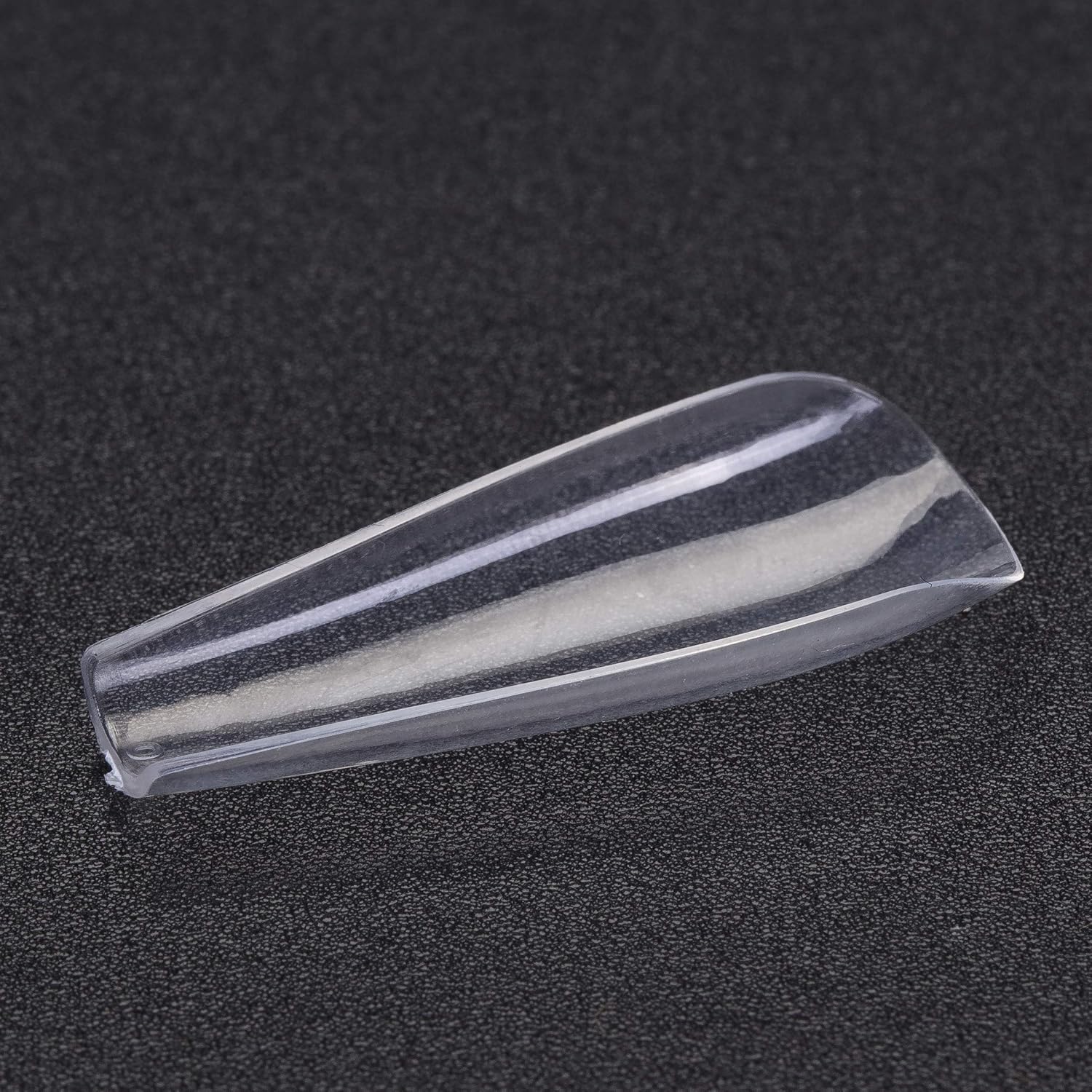NSBNYMNG CLEAR nail tips–100pcs Curved ballet french false nails with case for nail salons and DIY,10size.: Beauty