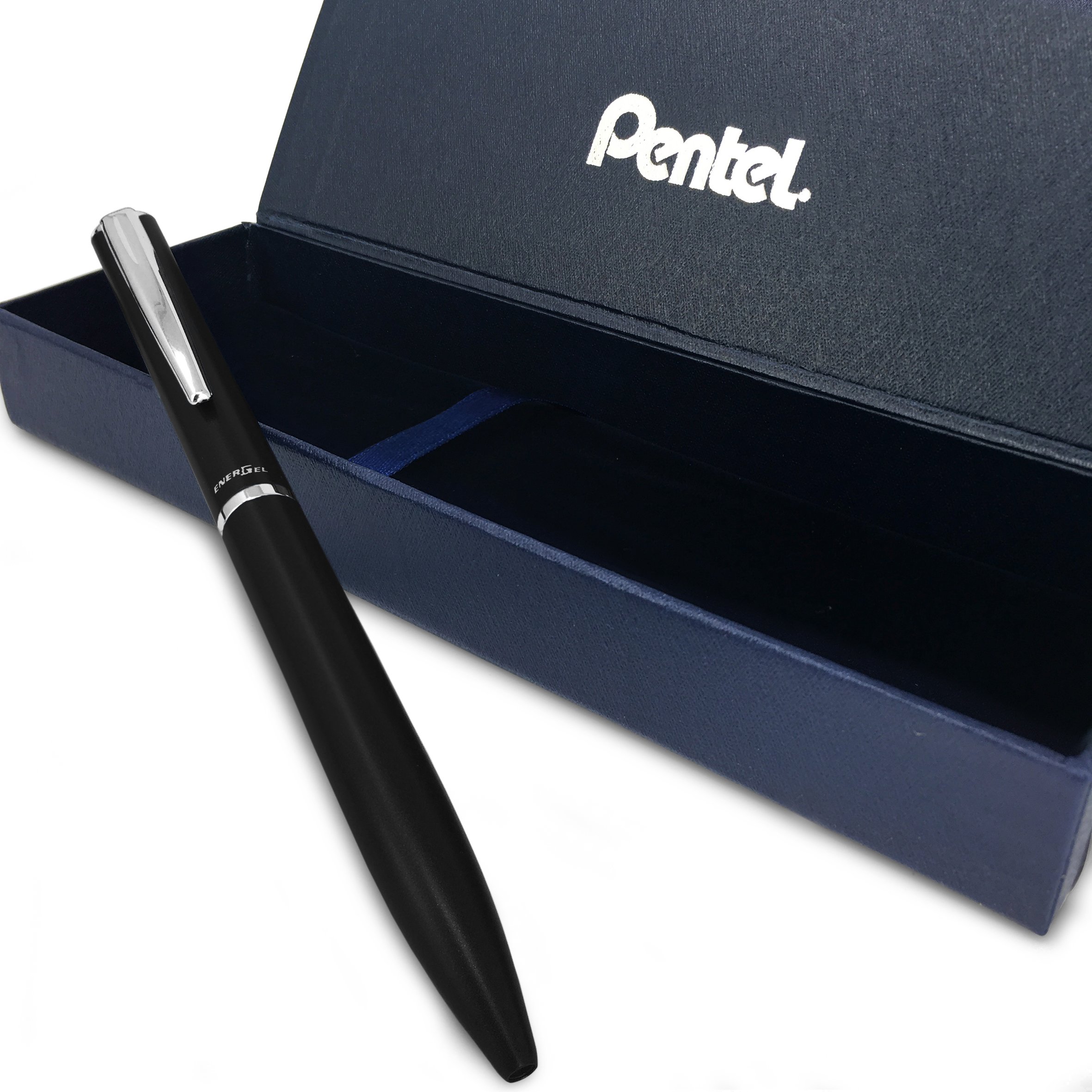 Photo 1 of Pentel Energel Philography - Boxed Deluxe Retractable Rollerball Pen - Black