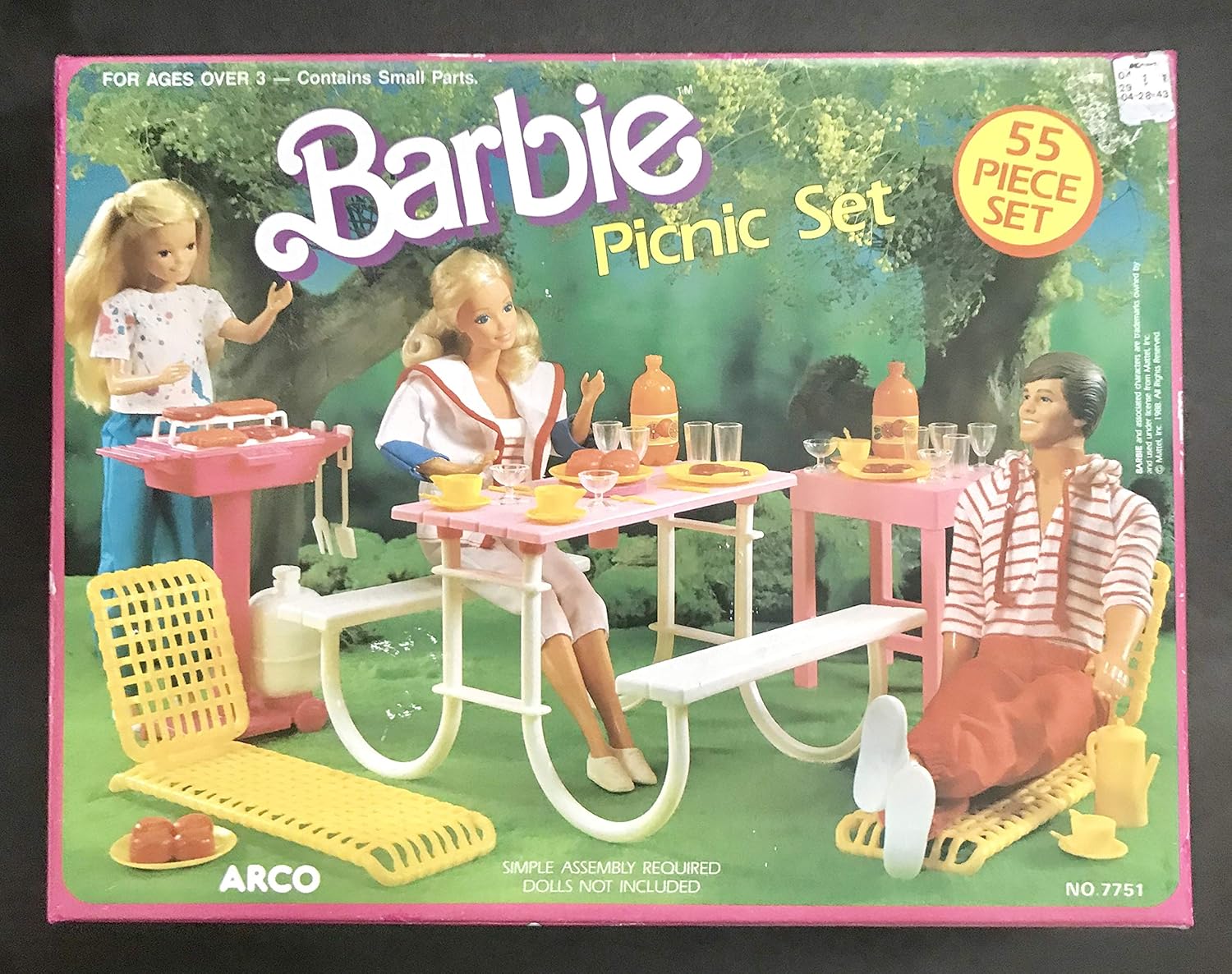 barbie picnic table set