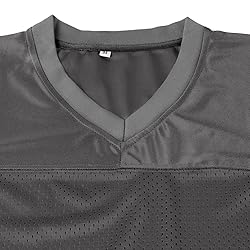 Aumudle Men Blank Plain Football Jersey Practice