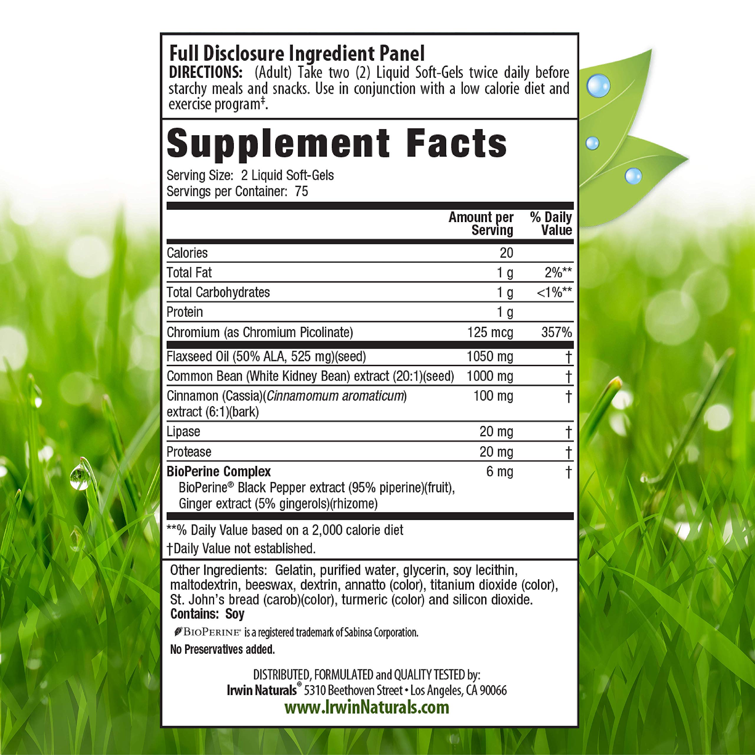 Irwin Naturals Maximum Strength 3in1 Carb Blocker Neutralize