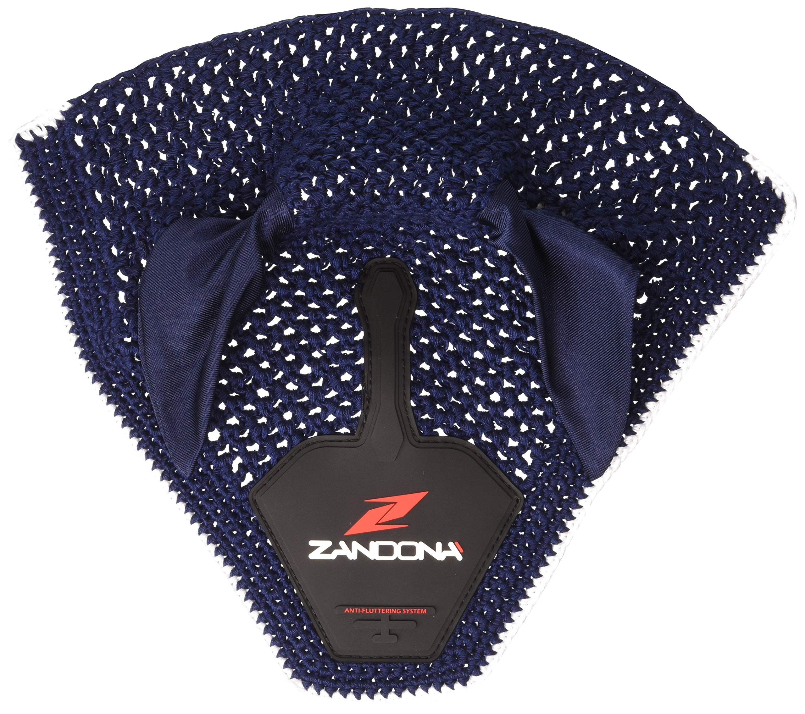 Zandonà AFS Ear Cap, Protection for Horses No Gender, E9090Bkflnb, blue, Full