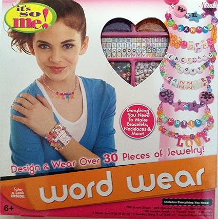 Amazon Com It S So Me Create Your Own Word Wear Bead Kit Toys Games