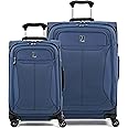 Travelpro Tourlite Softside 2-Piece Set, Expandable Luggage with 4 Spinner Wheels, Lightweight Suitcase, 21" Carry-On, 25" Checked Medium, Blue