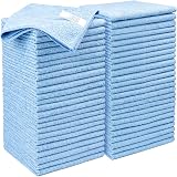 AIDEA Microfibre Cloth 50 Pack 30x30 cm Blue Lint Free Streak Free view 1