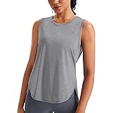 JOYSPELS Ice Silk Workout Tank Tops for Women Cool-Dry Sleeveless Loose Fit Yoga Shirts Athletic