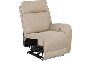Thomas Payne® Seismic Series Luxury RV Theater Seating Recliner - Left Hand Configuration, Norlina – Remote Control Power Recline, Massage and Lumbar – Power Port Accessory Compatible – 2020129337