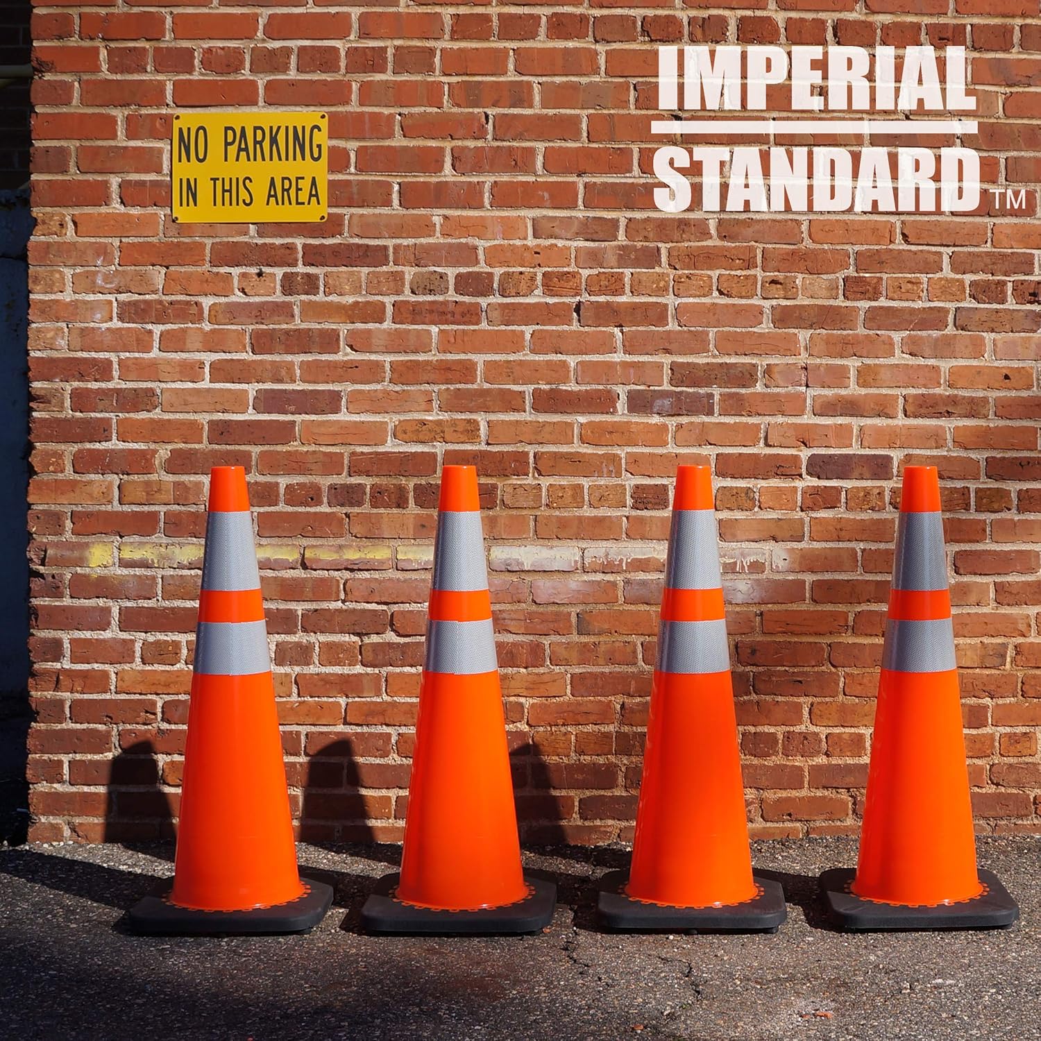 Parking Cones Safety Cones 28 Orange Cones with 2 Reflective Collars