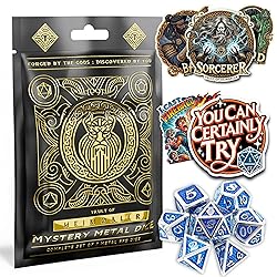 HEIMDALLR Mystery Metal DND Dice Set – 7pc Blind