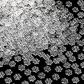 Augshy 900Pcs Clear Acrylic Snowflake Beads for Jewelry Making, Christmas Decoration