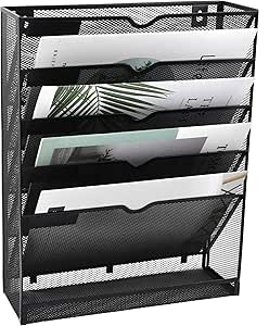 EASEPRES Organizador de pared de malla con soporte vertical de 5