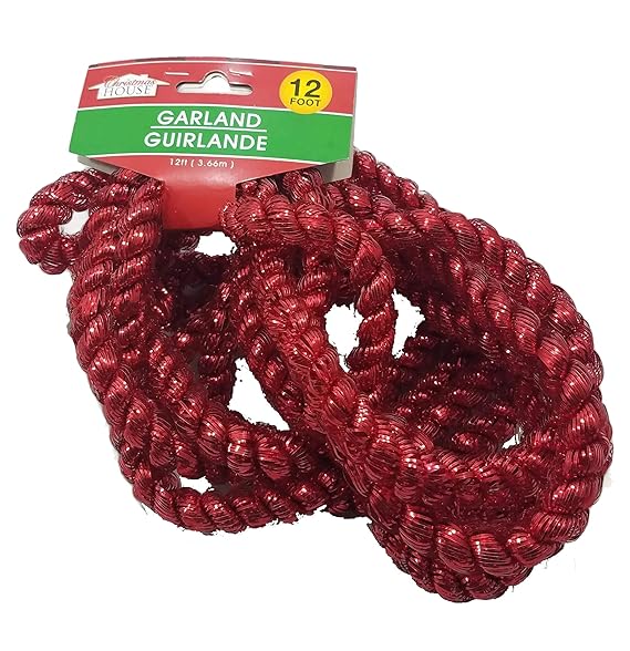 Amazon.com: Christmas House/Happy Christmas 12 Feet Colorful Tinsel
